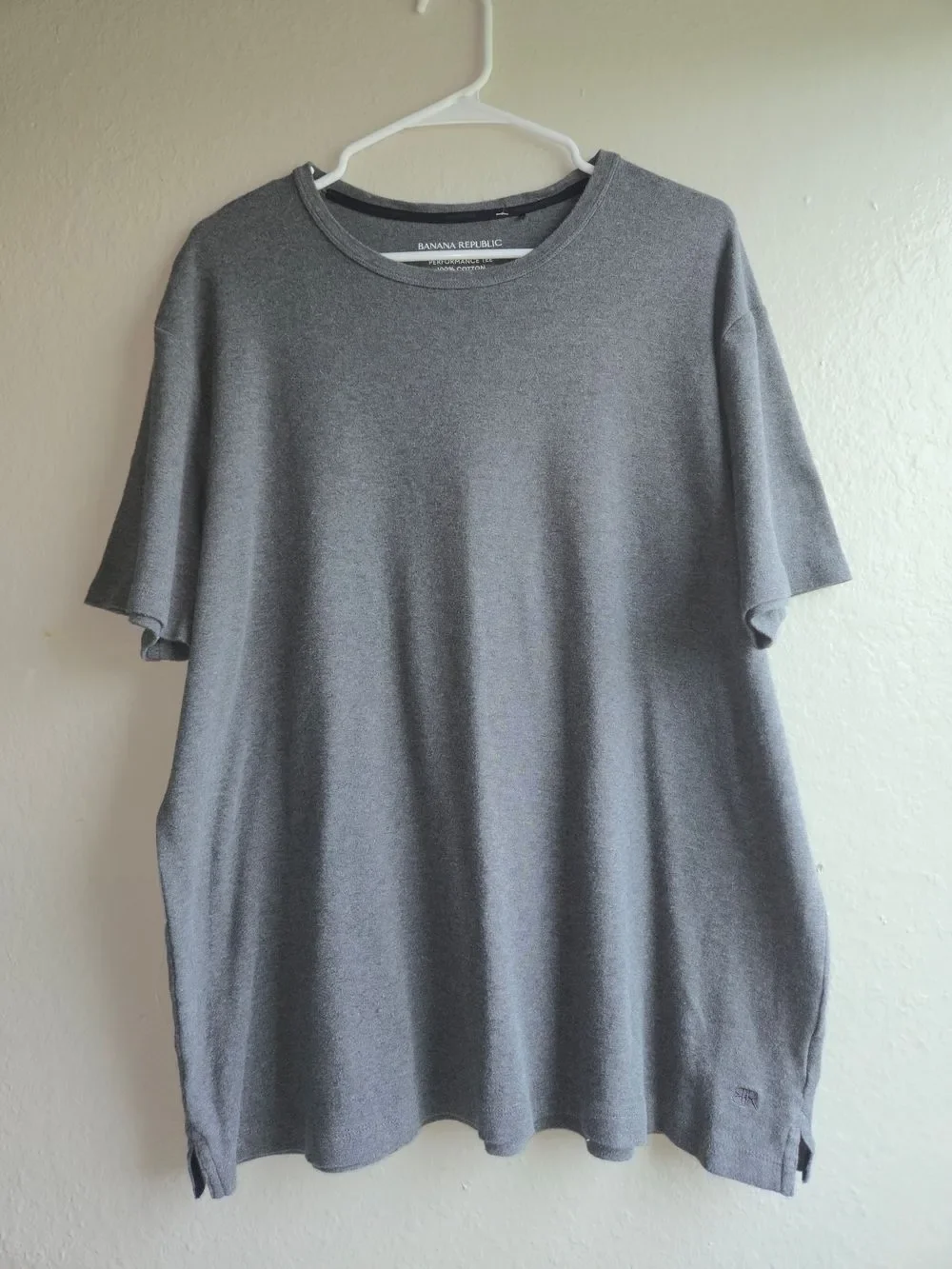Banana Republic Luxe Touch Performance Gray T-Shirt Men's Size XXL Soft Cotton